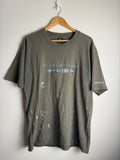 Vintage Paint Splatter Quicksilver Spellout T-Shirt - L