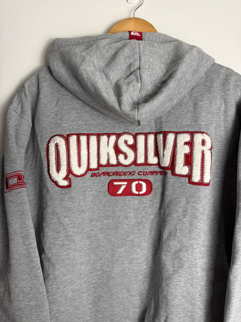 Vintage Quicksilver 70th Anniversary Zip-Up Hoodie - L