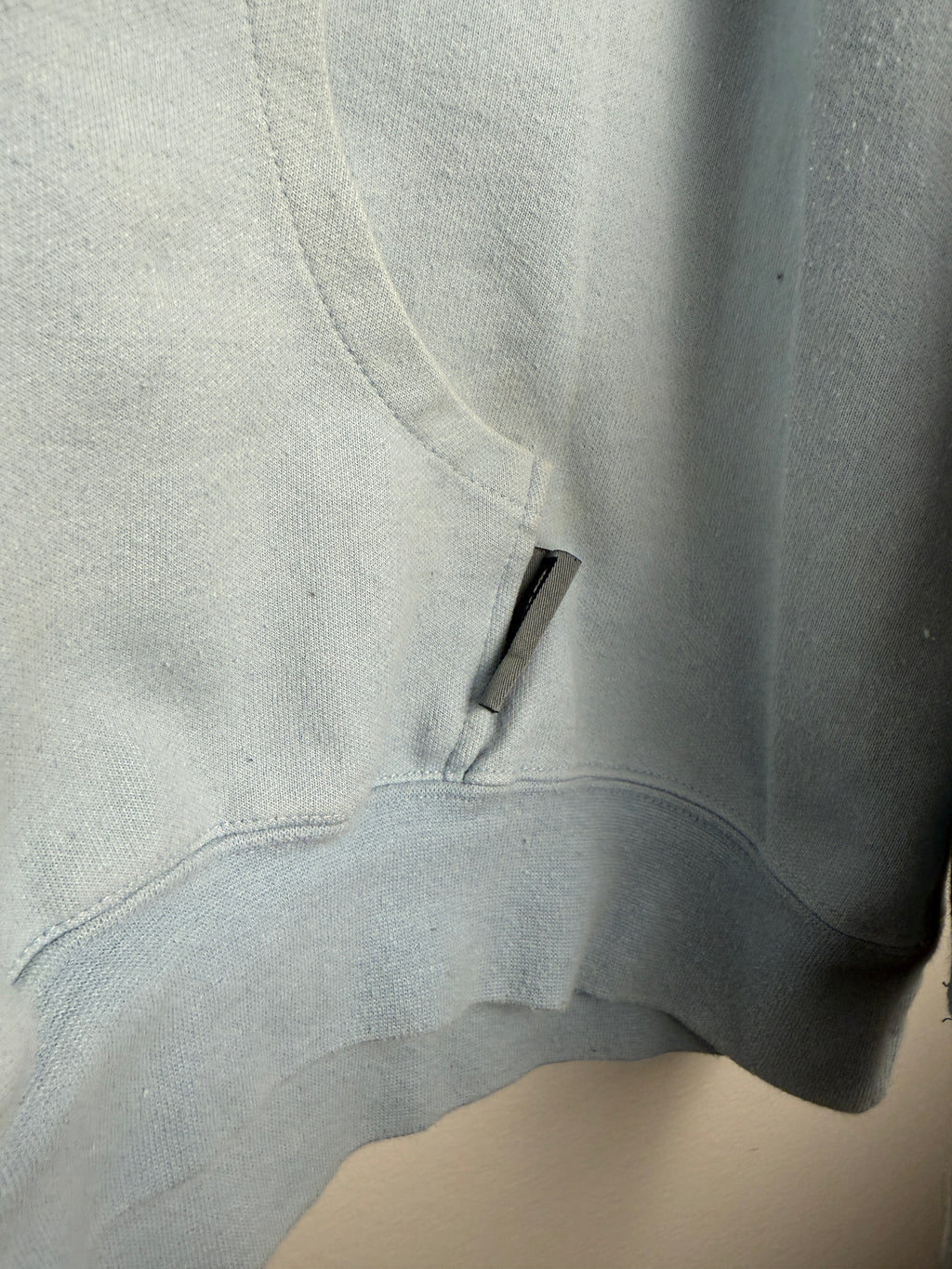 Vintage Baby Blue Quicksilver SpellOut Hoodie - L