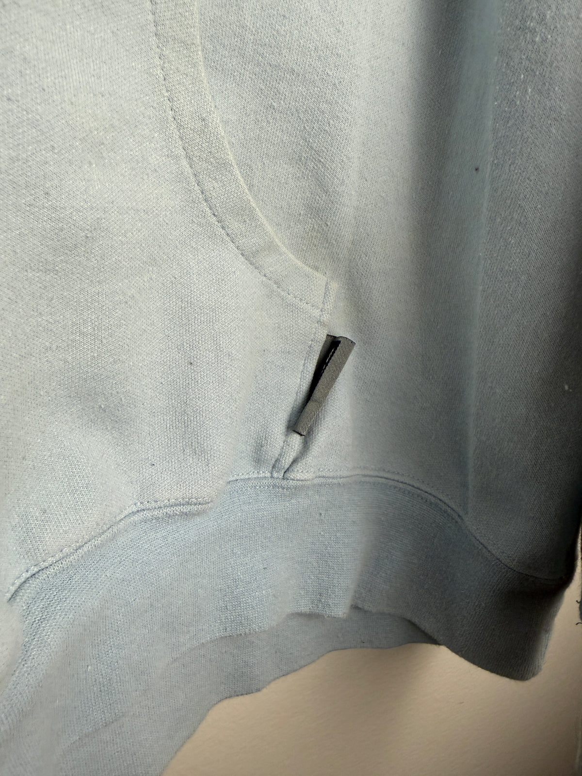 Vintage Baby Blue Quicksilver SpellOut Hoodie - L