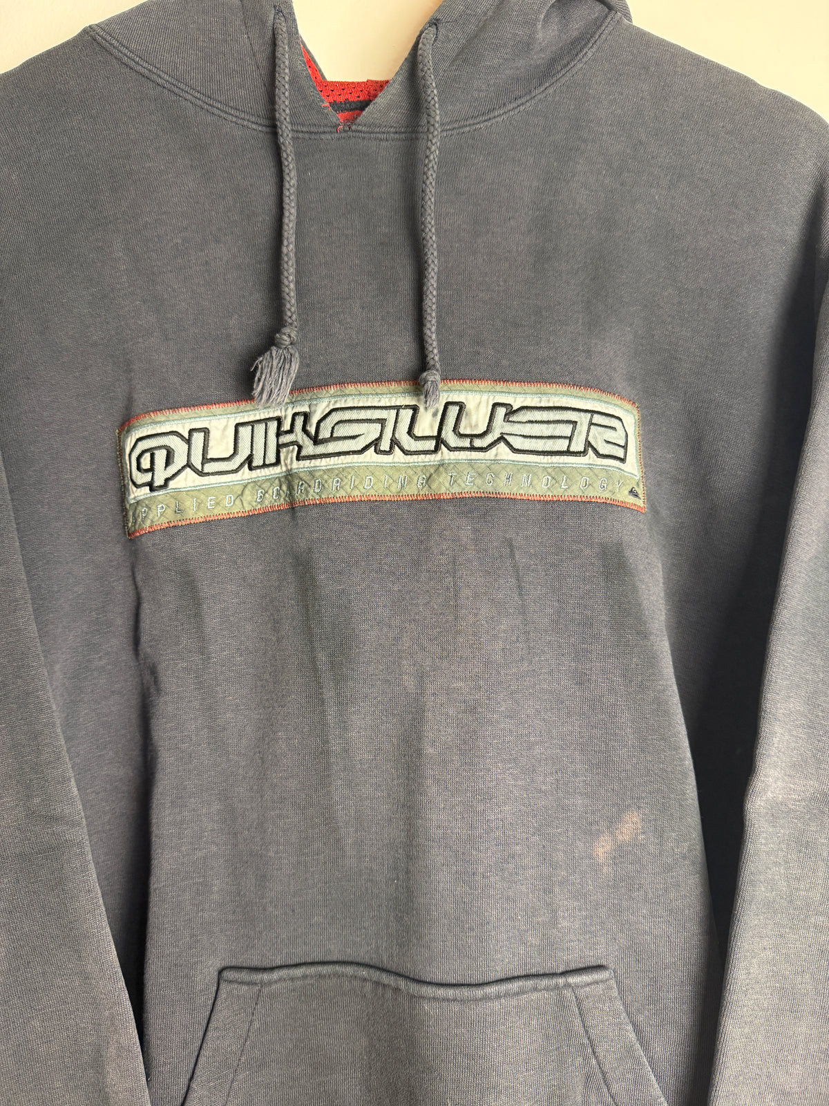 Vintage Quicksilver SpellOut Hoodie - L