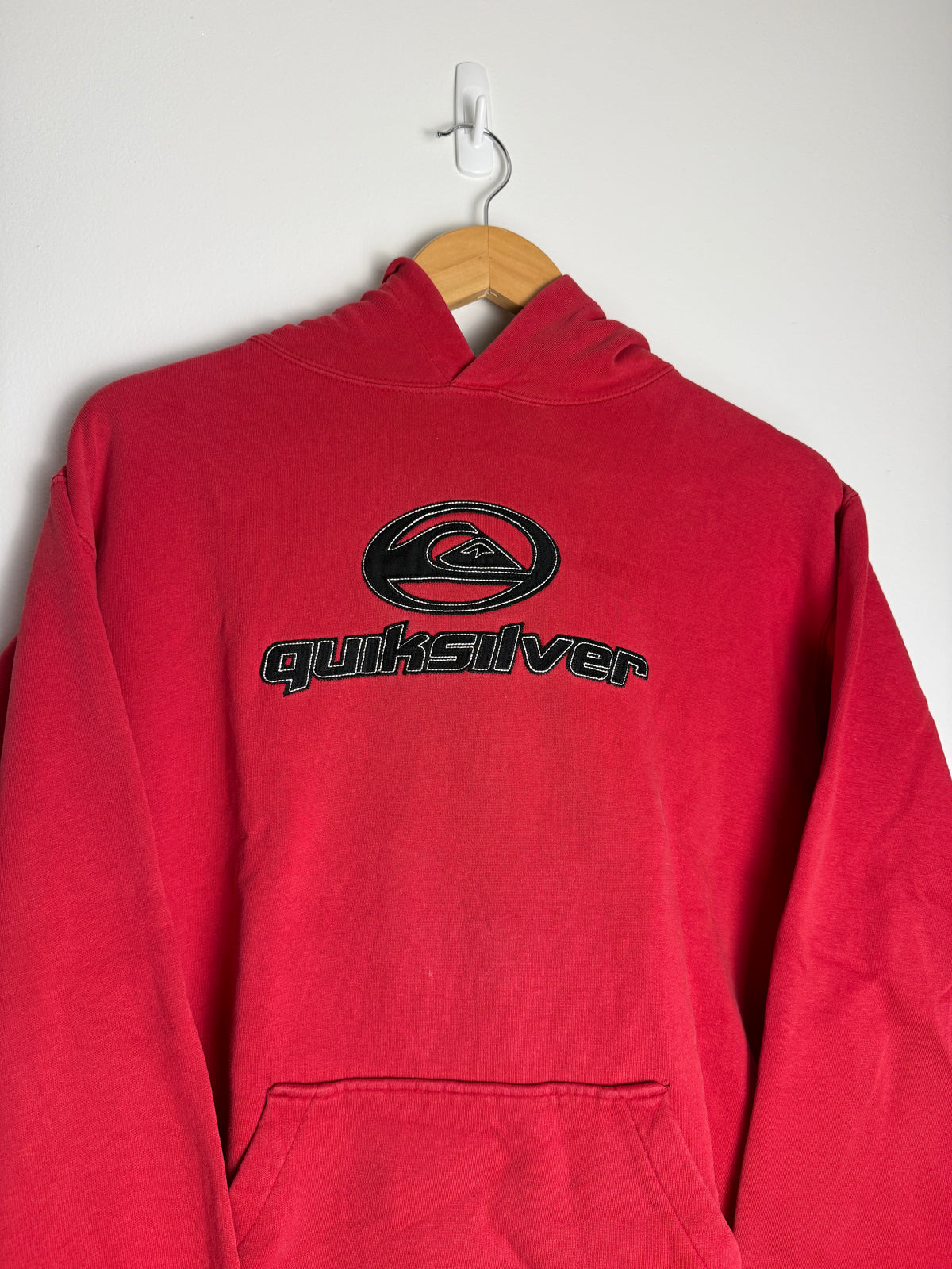 Vintage Quicksilver Spellout Hoodie - M