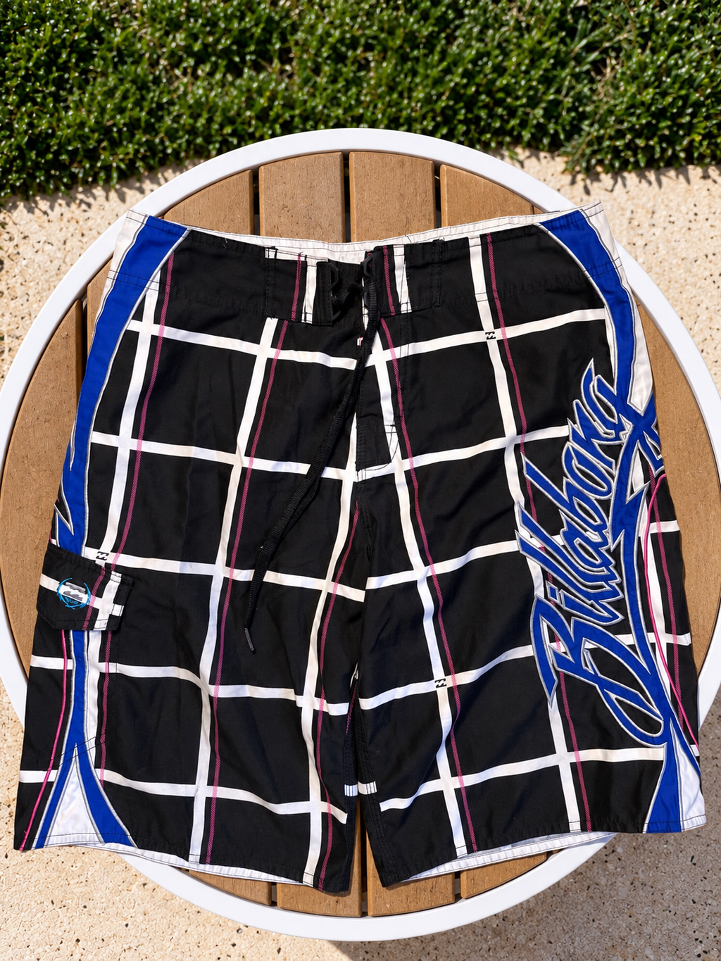 Vintage Plaid Billabong Boardshorts - 34