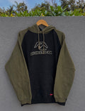 RARE Vintage Quicksilver Two Tone Spellout Hoodie - L