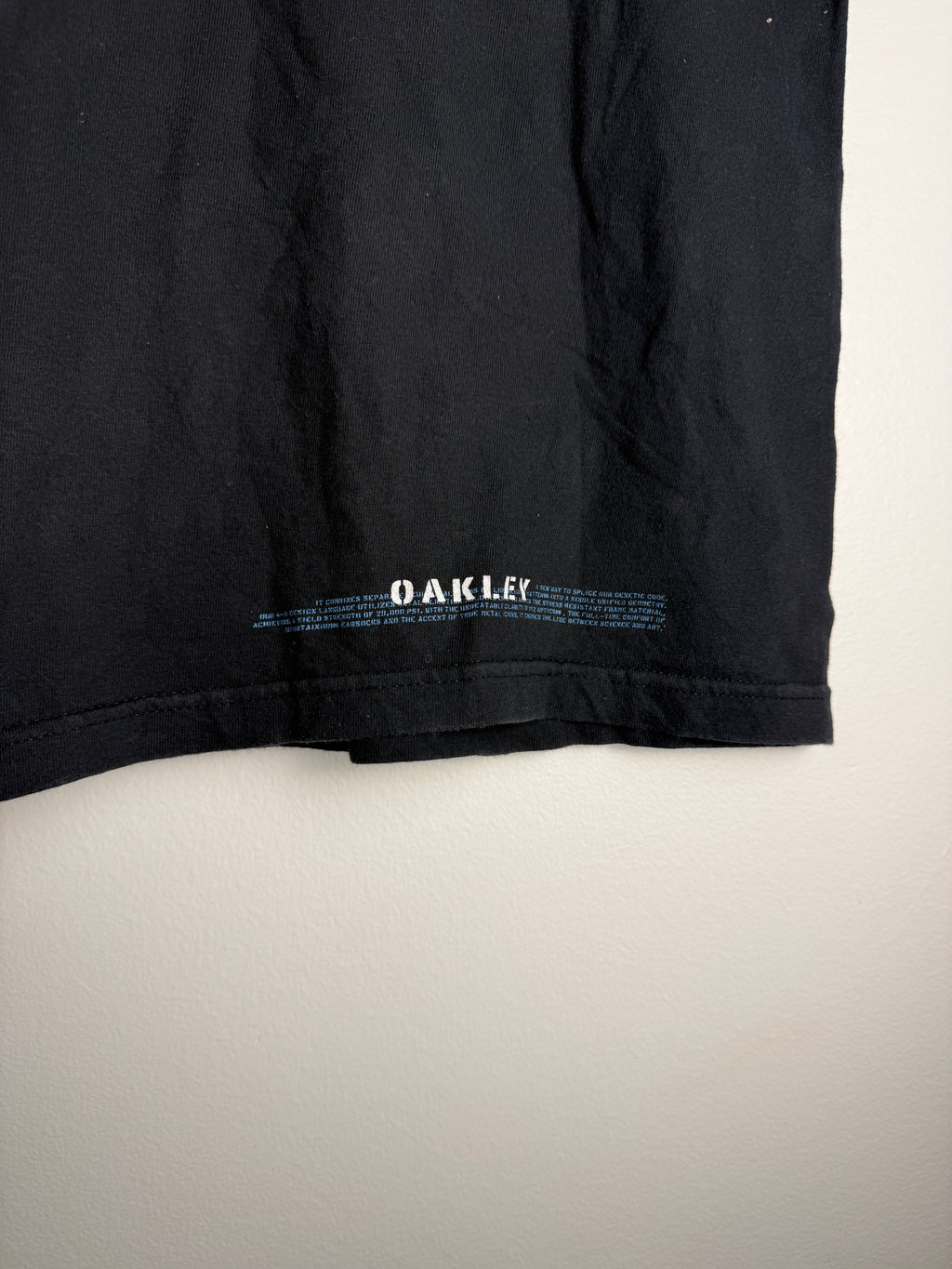 Vintage Oakley SpellOut T-Shirt - S