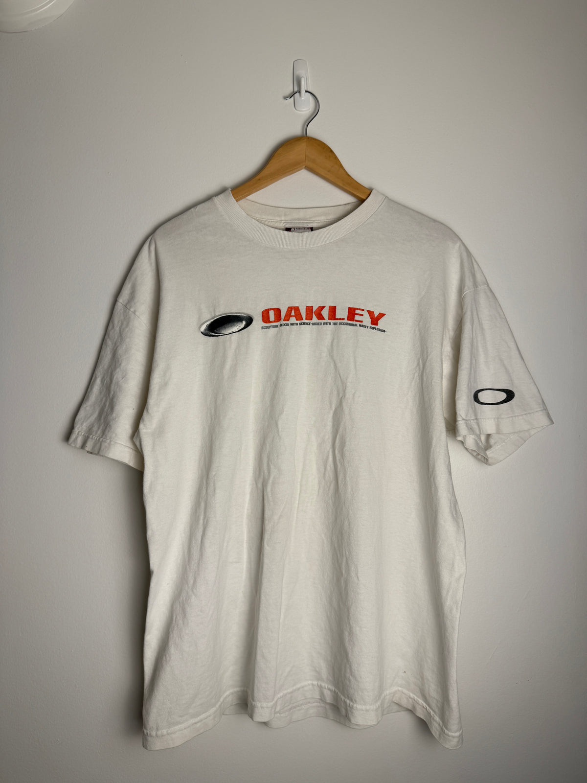 Vintage Oakley SpellOut T-Shirt - XL