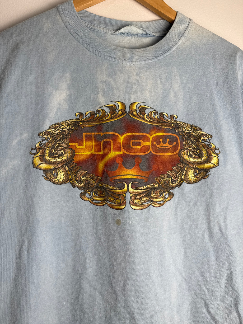 Vintage JNCO Flaming Surfboard T-Shirt - L/XL