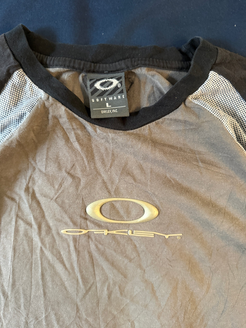 RARE Oakley Software Three Tone T Shirt - L