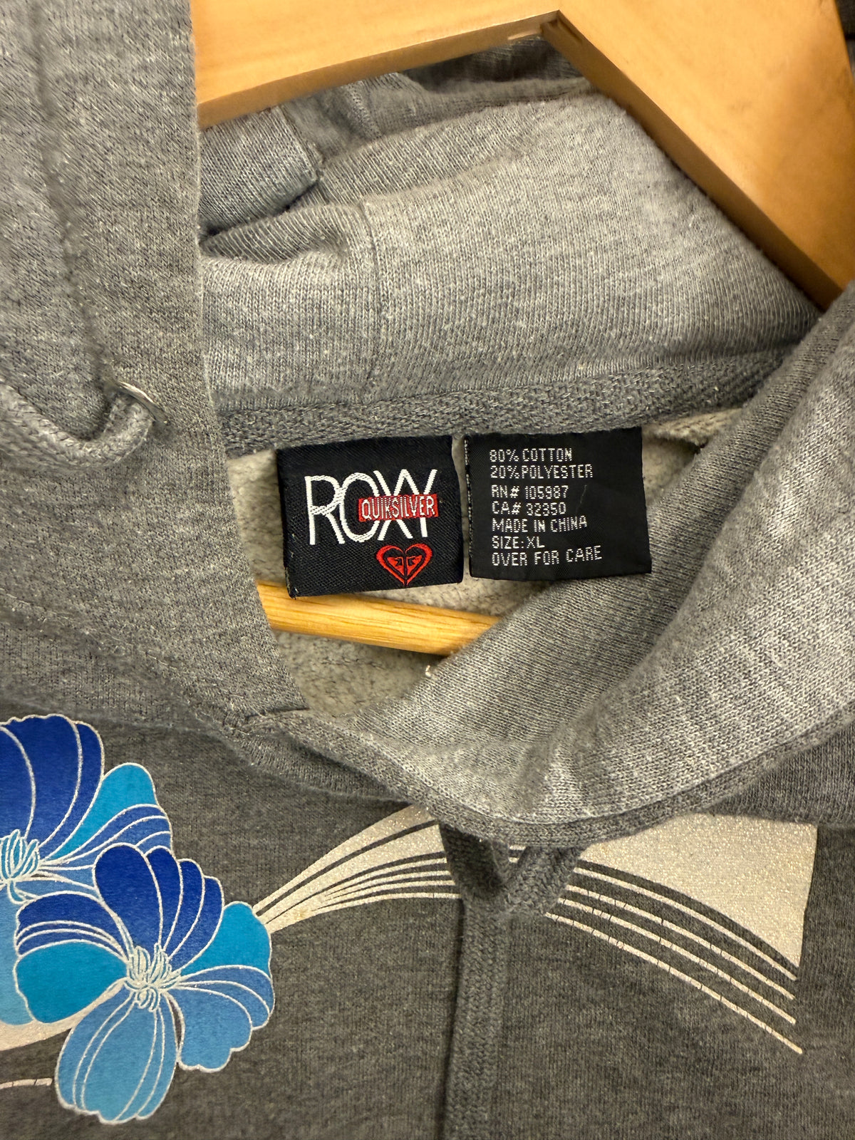 Womens Vintage Roxy Tri Hit Hoodie - M/L