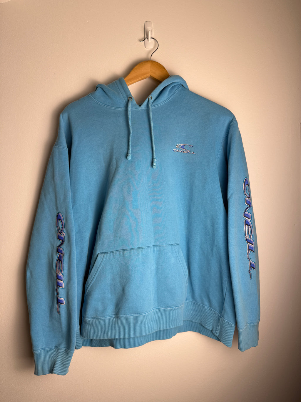 Vintage Oniell Light Blue Quad Hit Hoodie - M