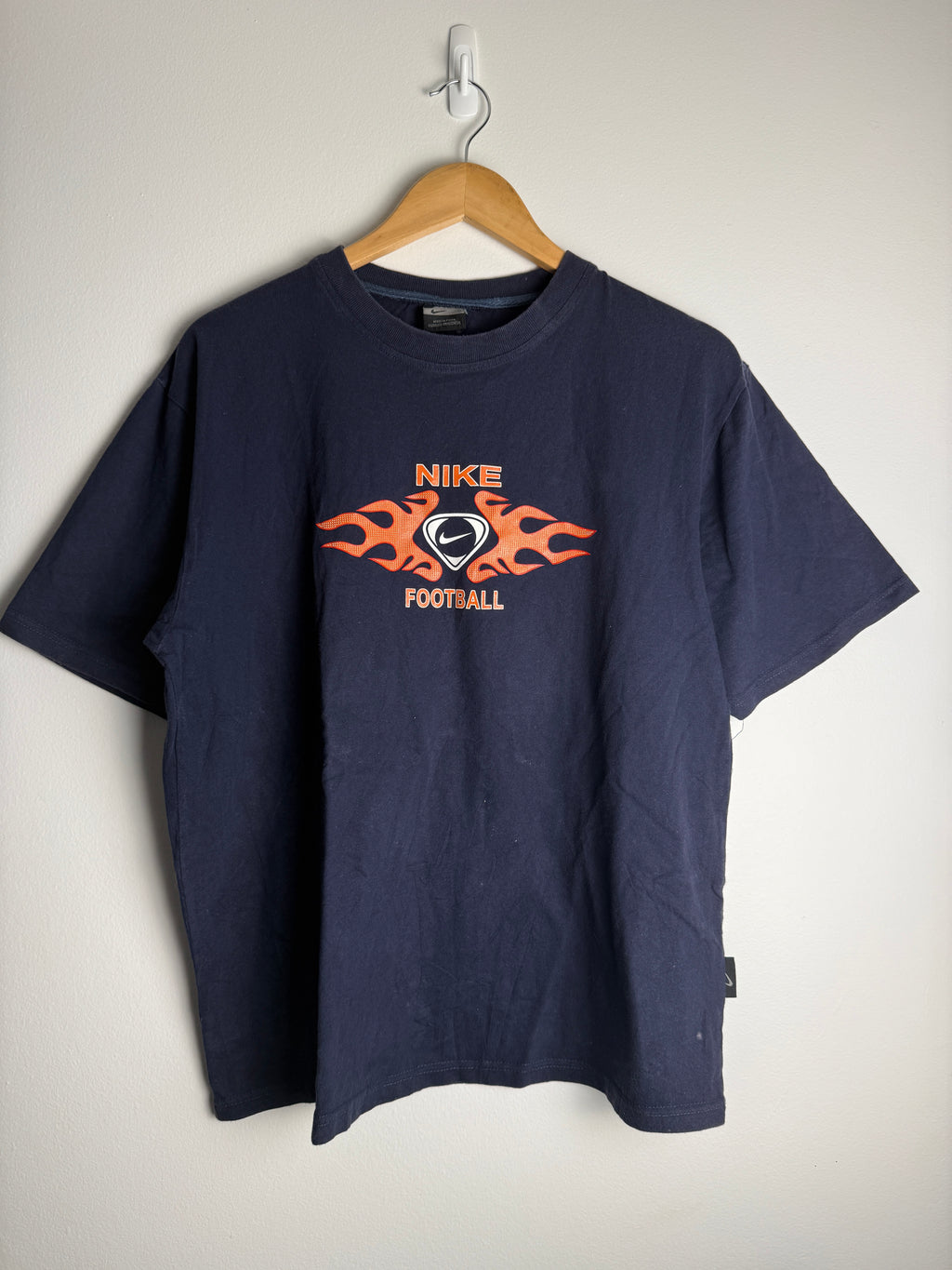 Vintage Flame Nike Football T-Shirt - L