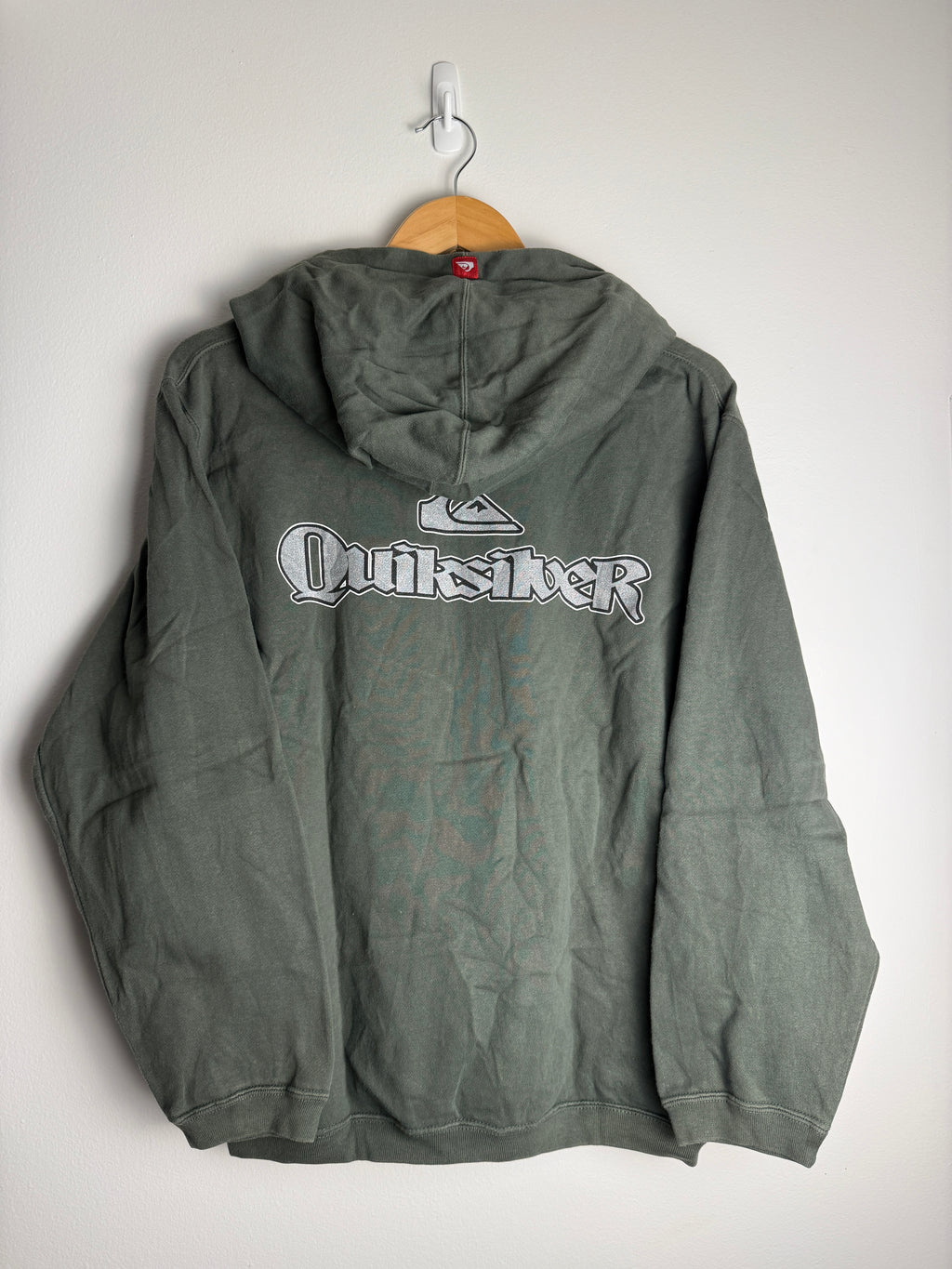 Vintage Quicksilver SpellOut Hoodie - M