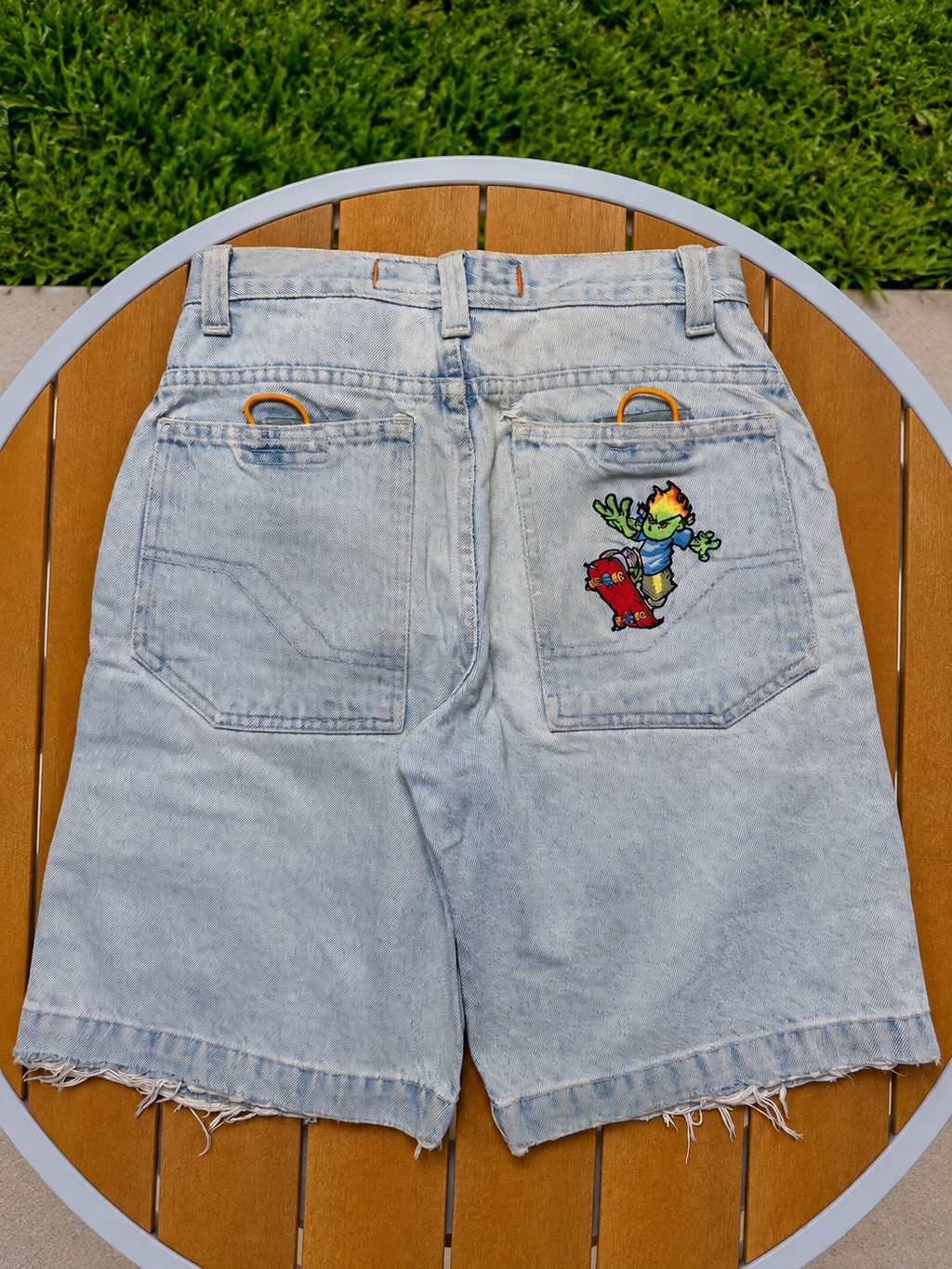 Vintage JNCO Flamehead Jorts - 28