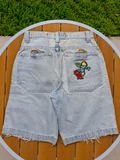 Vintage JNCO Flamehead Jorts - 28