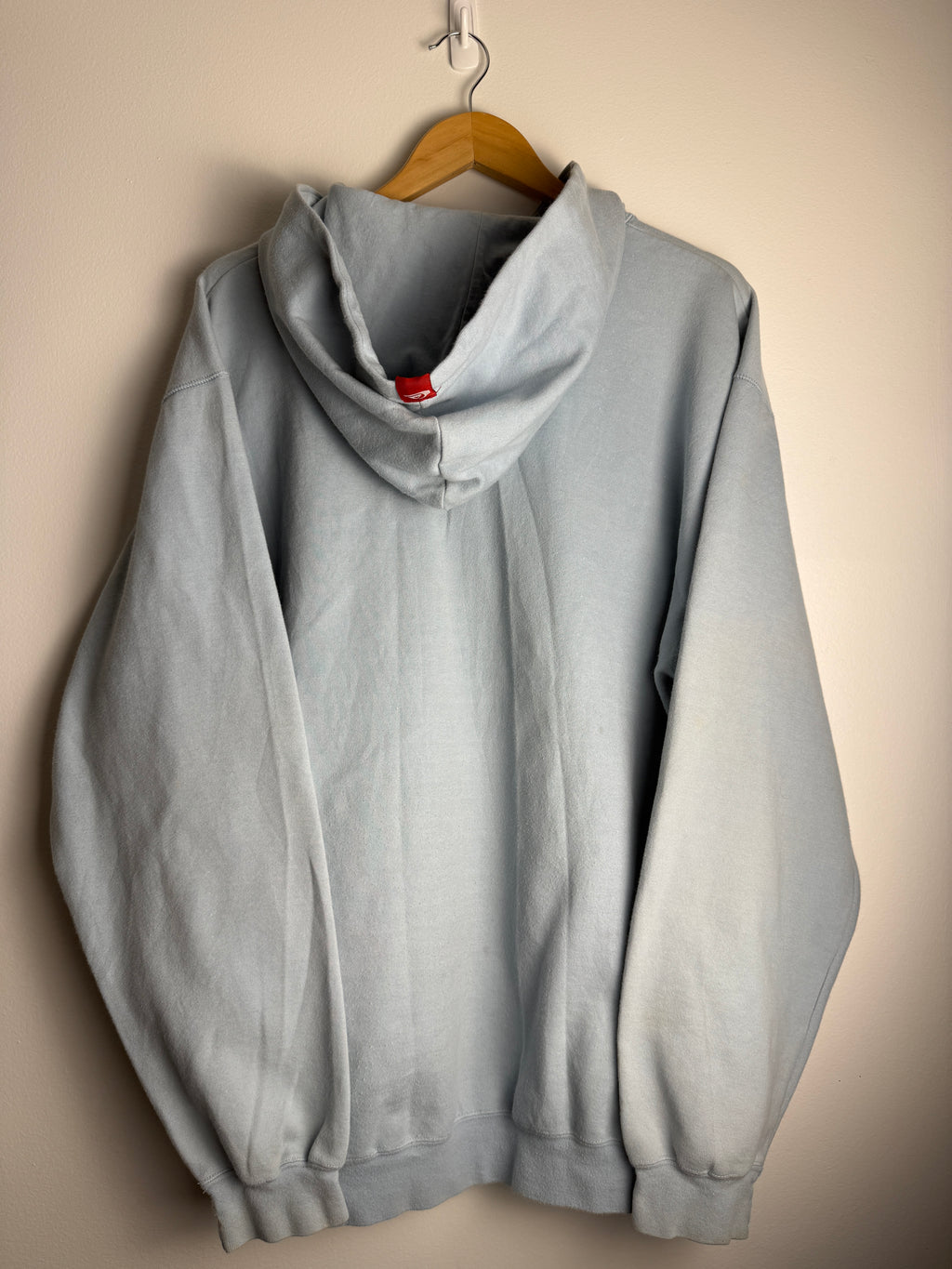 Vintage Baby Blue Quicksilver SpellOut Hoodie - L