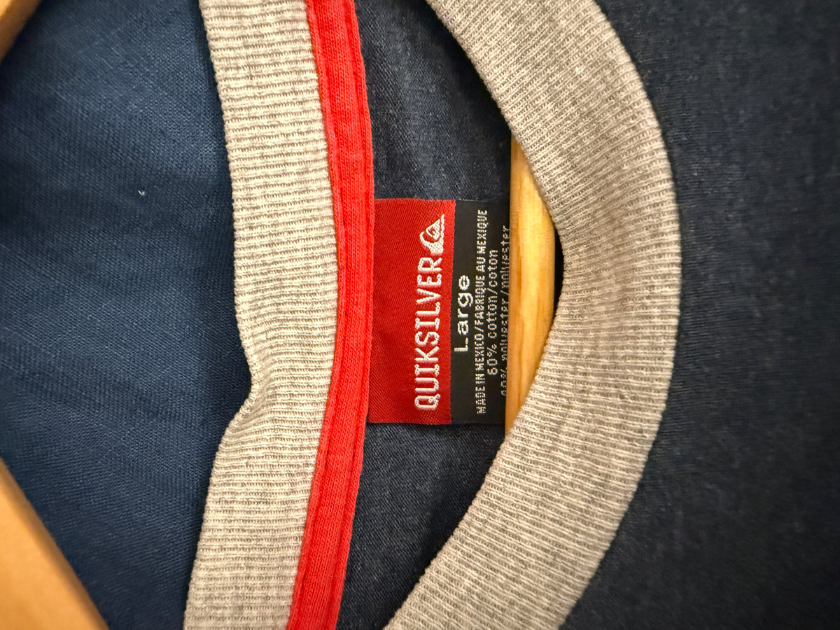 Vintage Quicksilver Ringer T-Shirt - L