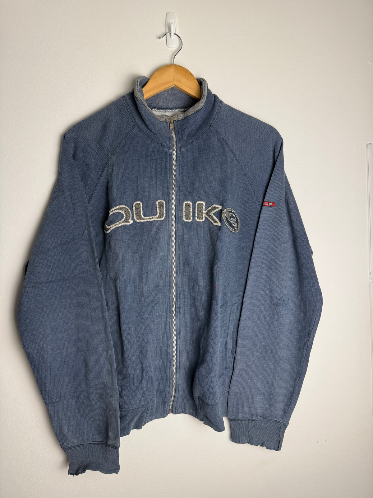 Vintage Quicksilver Zip-Up Hoodie - L