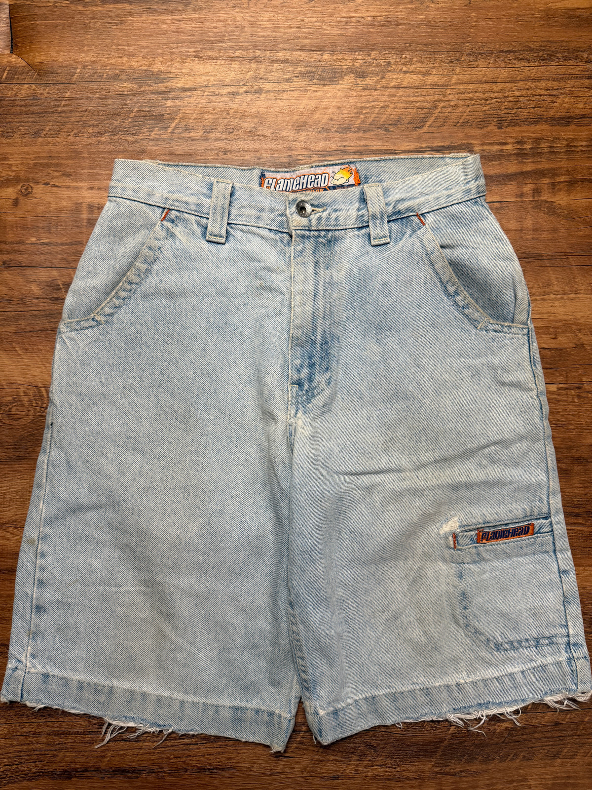Vintage JNCO Flamehead Jorts - 28