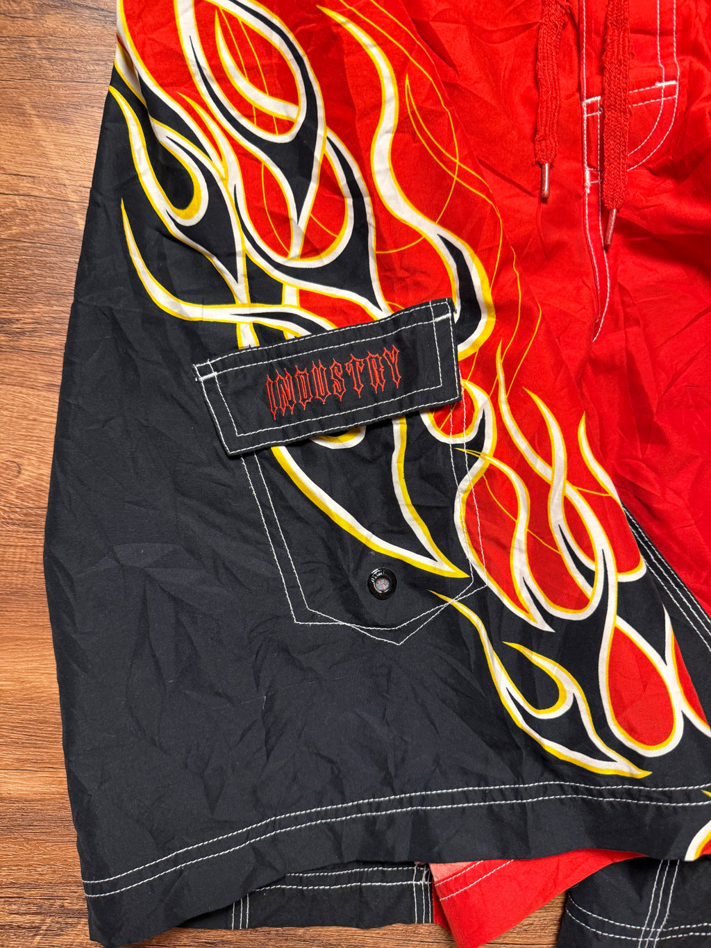 Vintage Y2K Flame Boardshorts - 34