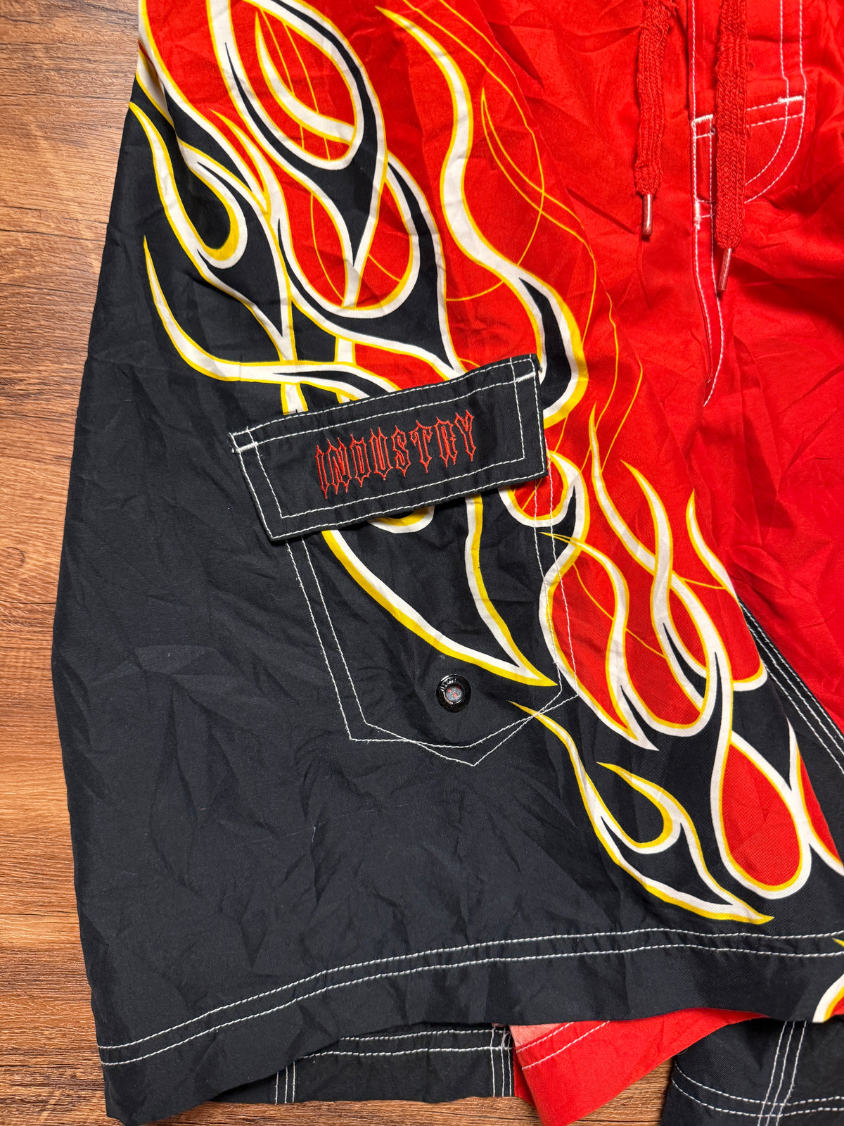 Vintage Y2K Flame Boardshorts - 34
