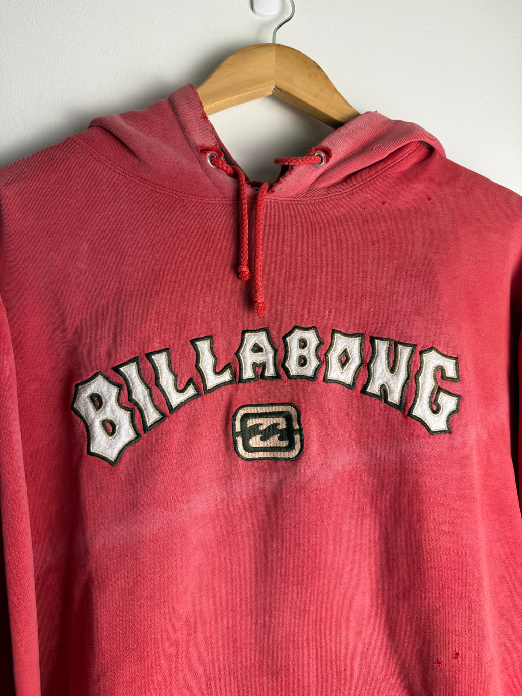 Vintage Faded Billabong SpellOut Hoodie - L/XL