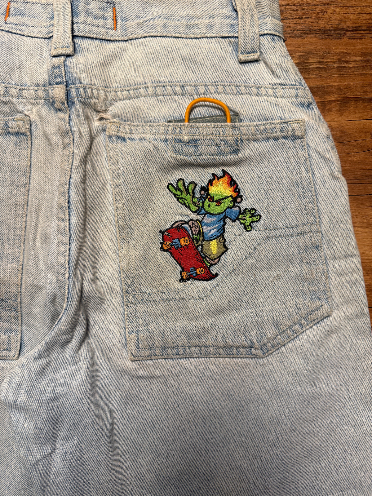 Vintage JNCO Flamehead Jorts - 28