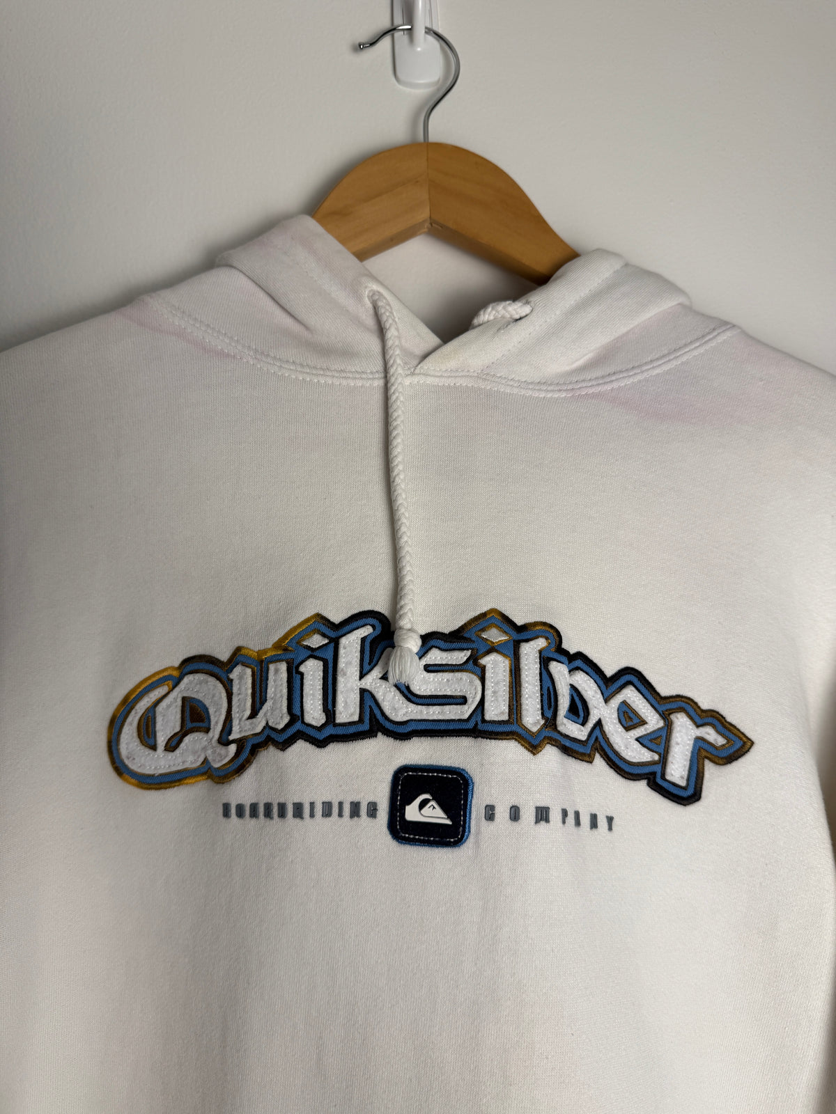 RARE Vintage Quicksilver Spellout Hoodie - L