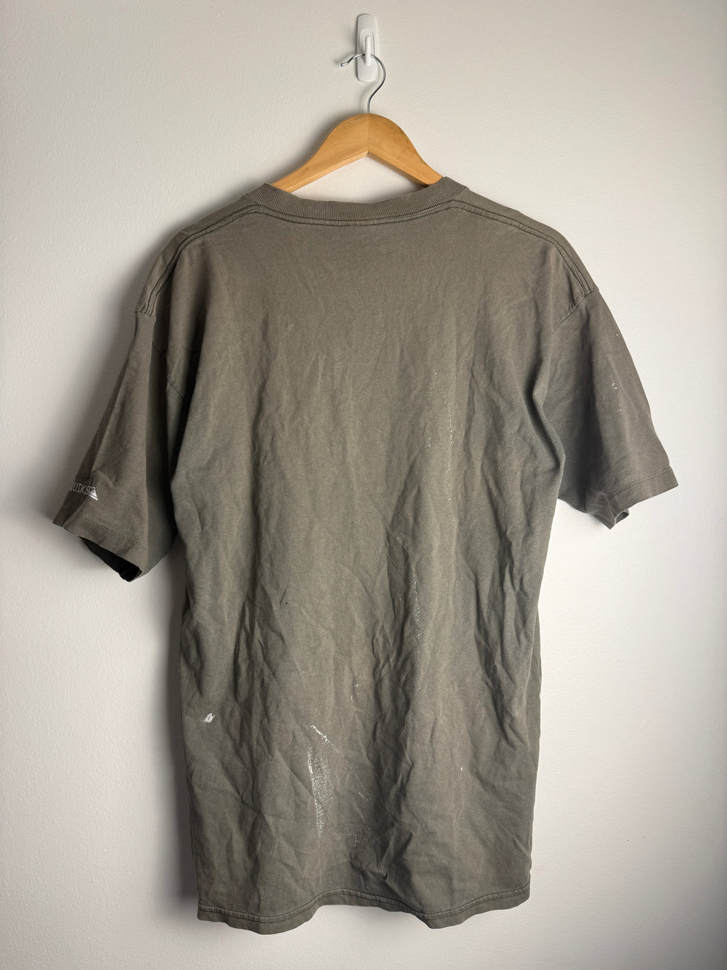 Vintage Paint Splatter Quicksilver Spellout T-Shirt - L
