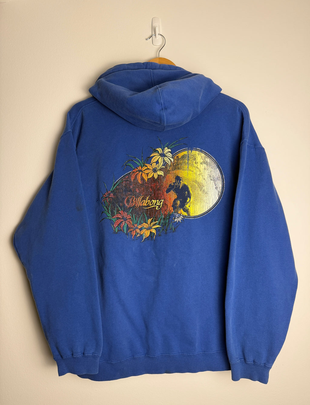 Vintage Billabong Andy Irons Graphic Zip-Up Hoodie - L