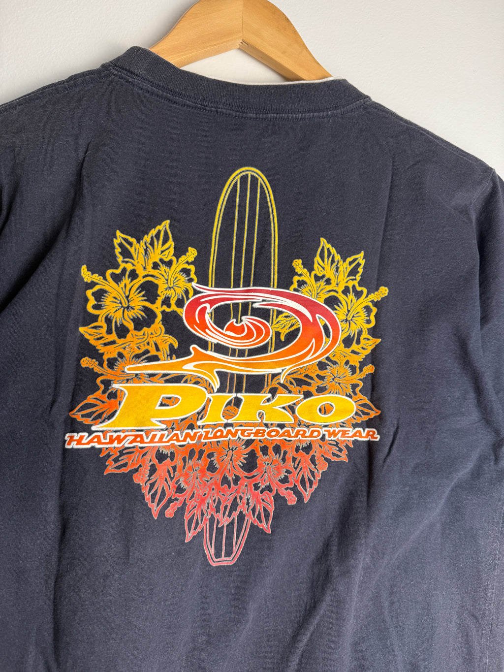 Vintage Piko Ringer Surfboard T-Shirt - M