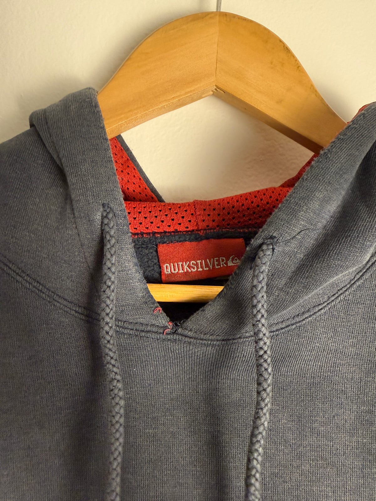 Vintage Quicksilver SpellOut Hoodie - L
