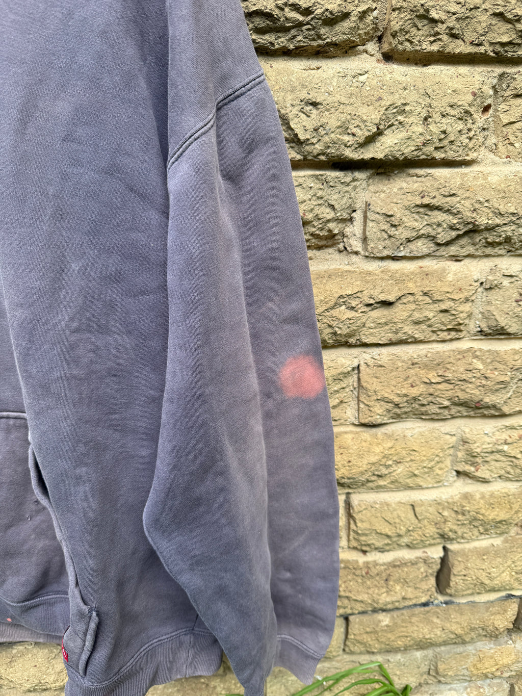 RARE Faded Quicksilver Quad Hit Hoodie - L