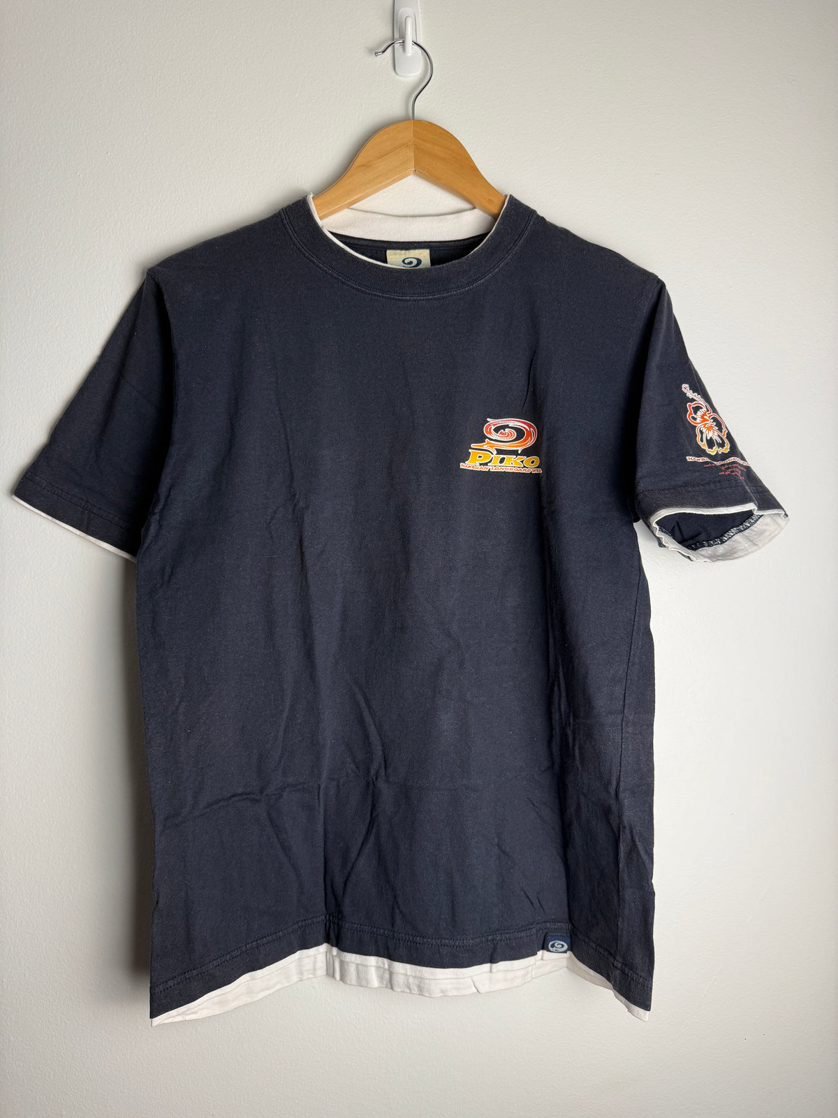 Vintage Piko Ringer Surfboard T-Shirt - M