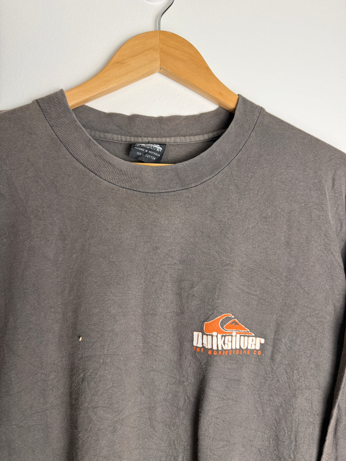 Vintage Quicksilver Spellout Longsleeve - L