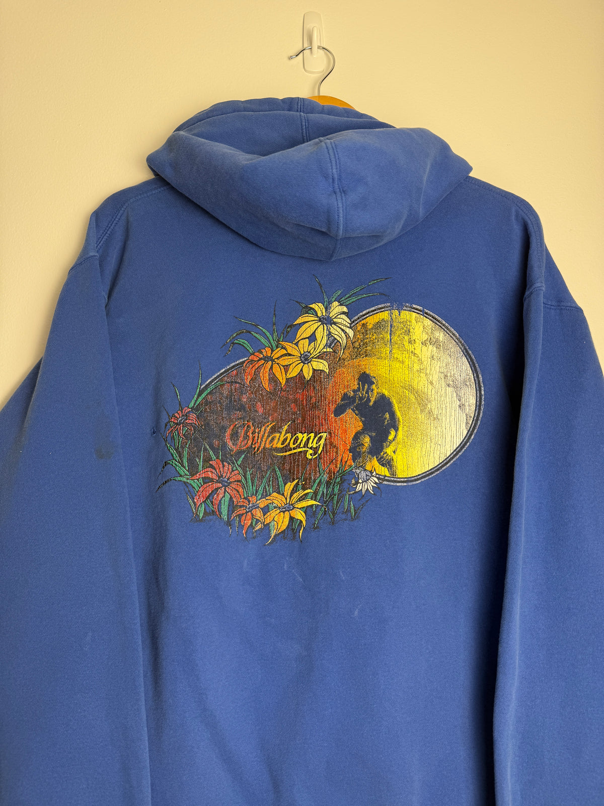 Vintage Billabong Andy Irons Graphic Zip-Up Hoodie - L