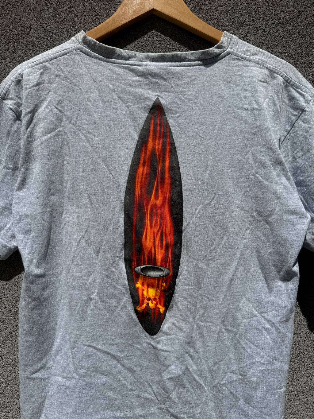 Vintage Oakley Flaming Surfboard T-Shirt