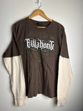 Vintage Y2K Billabong Layered Waffle Knit T-Shirt - L