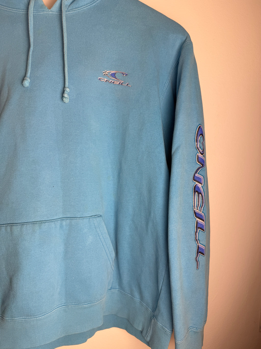 Vintage Oniell Light Blue Quad Hit Hoodie - M
