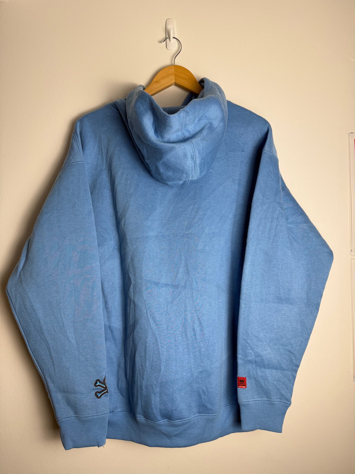 Vintage Baby Blue JNCO Spellout Hoodie - L