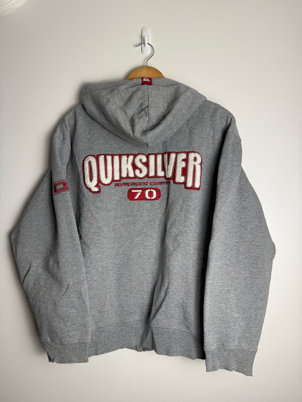 Vintage Quicksilver 70th Anniversary Zip-Up Hoodie - L