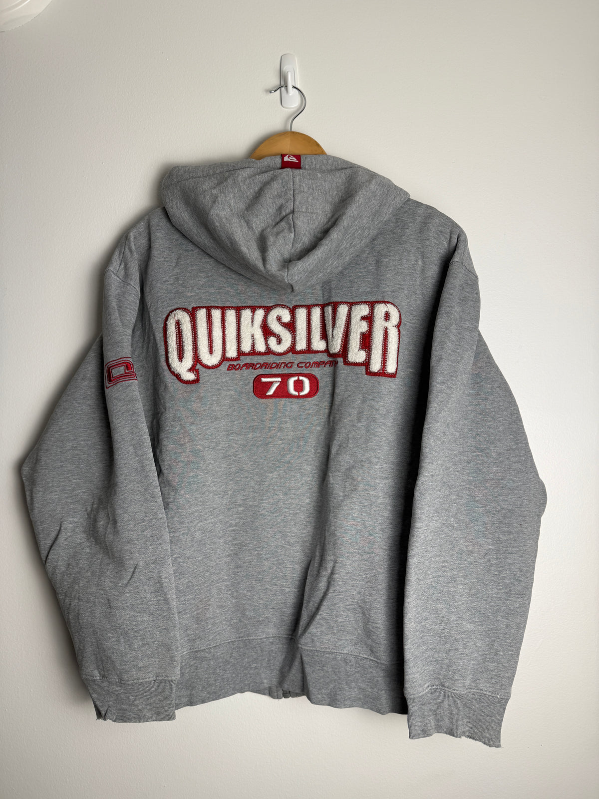Vintage Quicksilver 70th Anniversary Zip-Up Hoodie - L