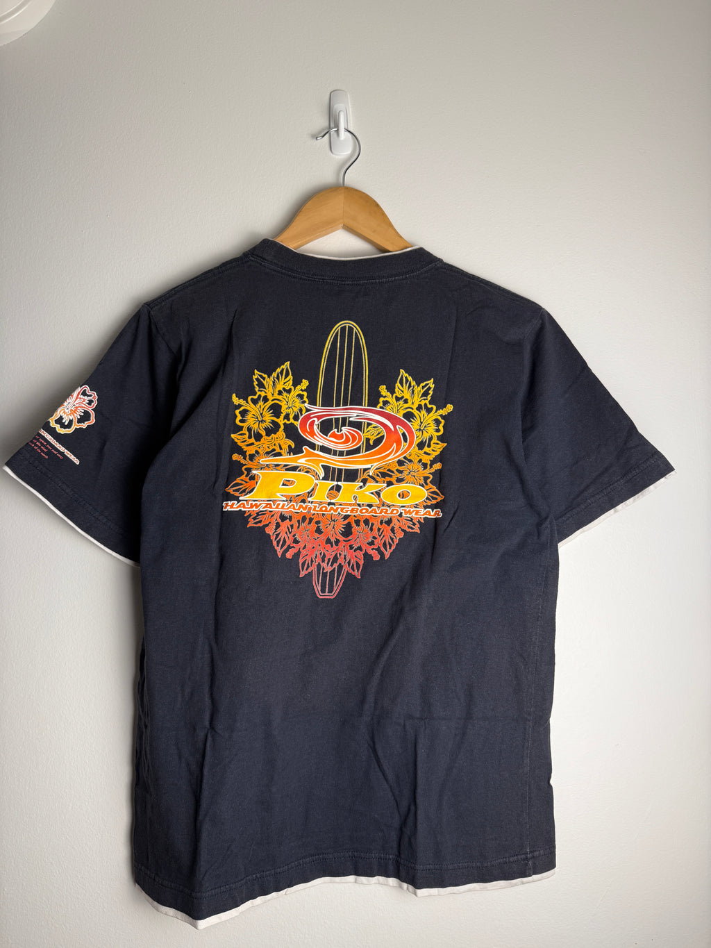 Vintage Piko Ringer Surfboard T-Shirt - M