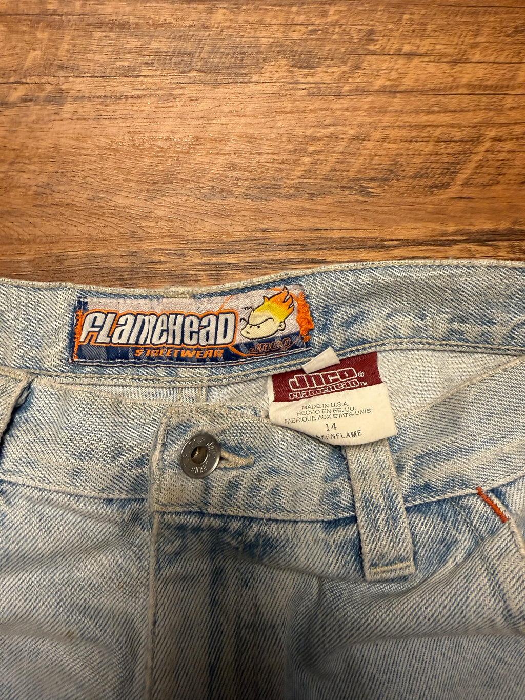 Vintage JNCO Flamehead Jorts - 28