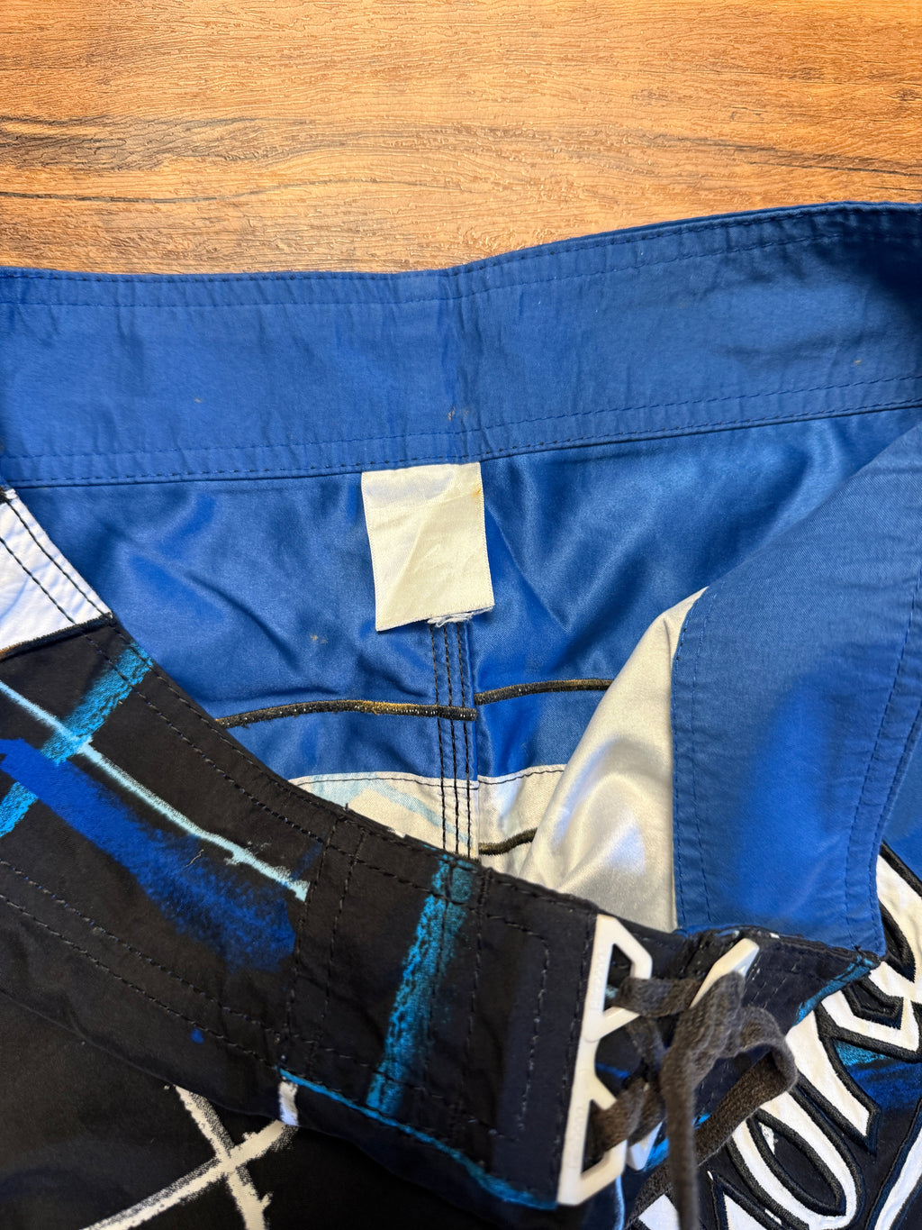 Vintage Billabong Plaid SpellOut Boardshorts - 34