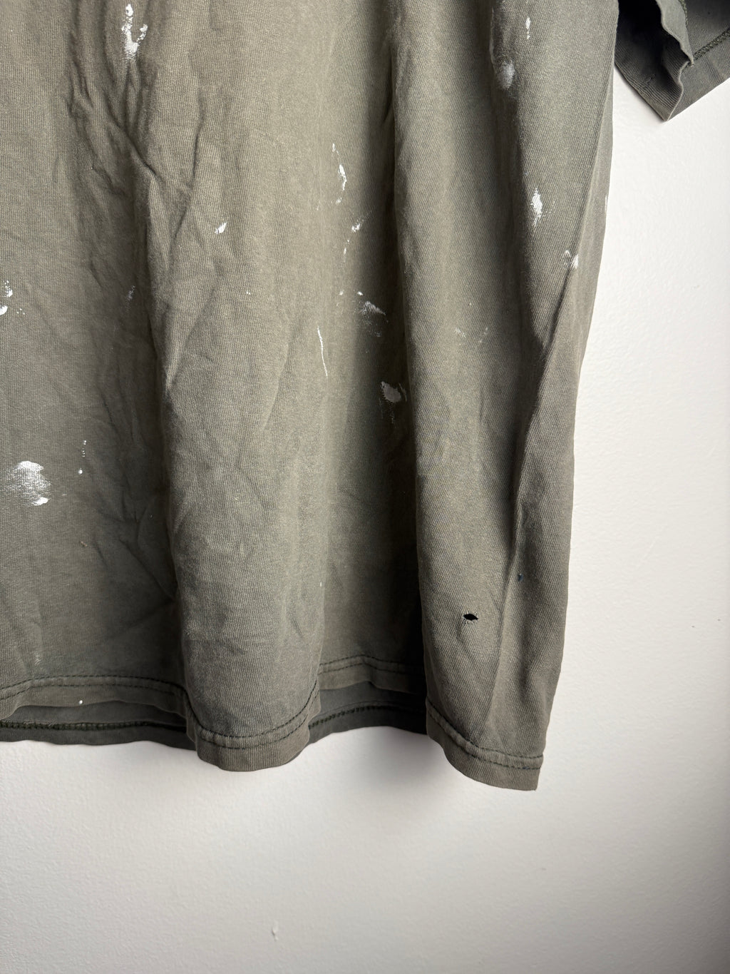Vintage Paint Splatter Quicksilver Spellout T-Shirt - L