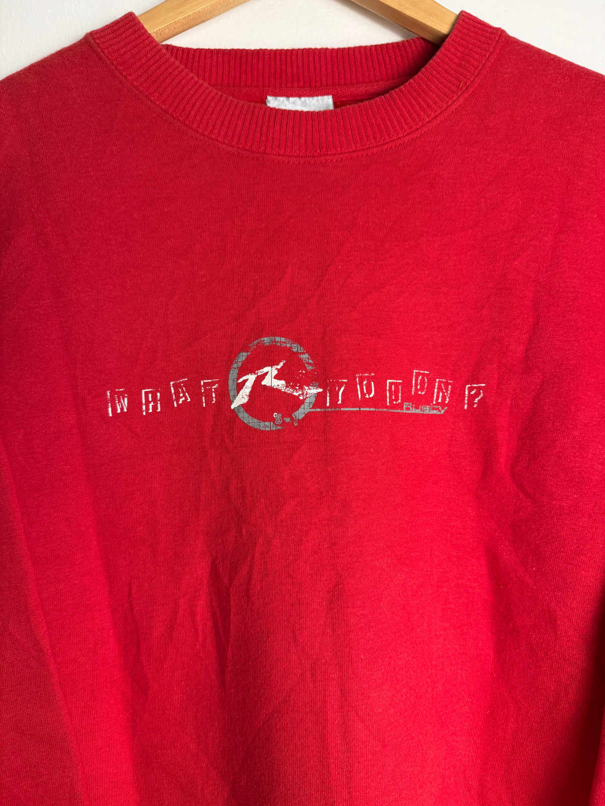 Vintage Rusty SpellOut Sweater - L