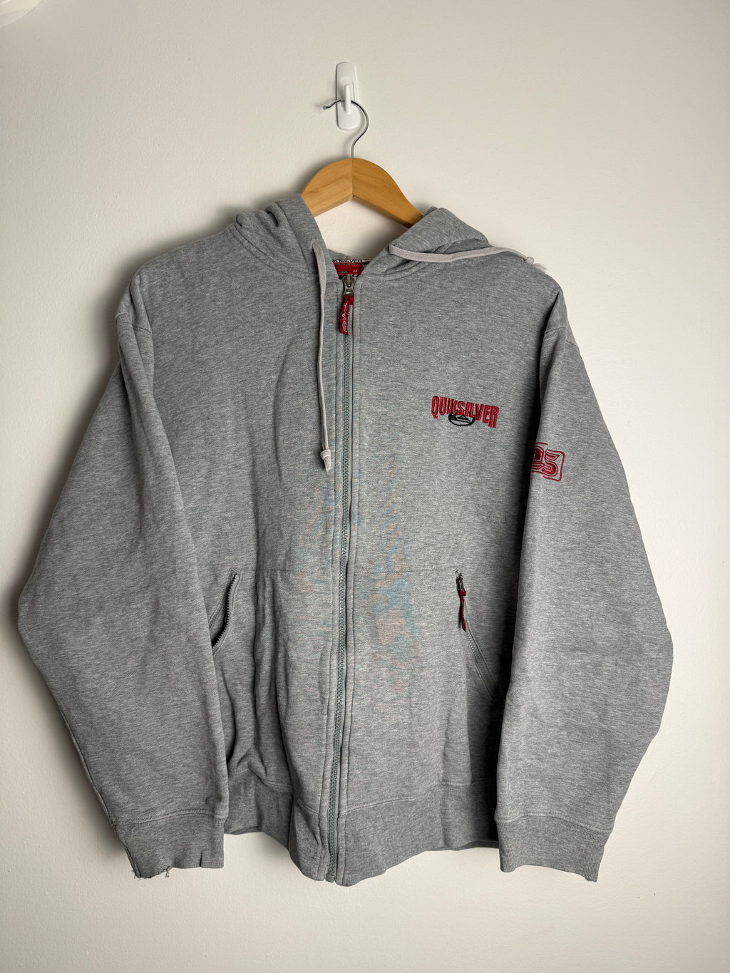 Vintage Quicksilver 70th Anniversary Zip-Up Hoodie - L