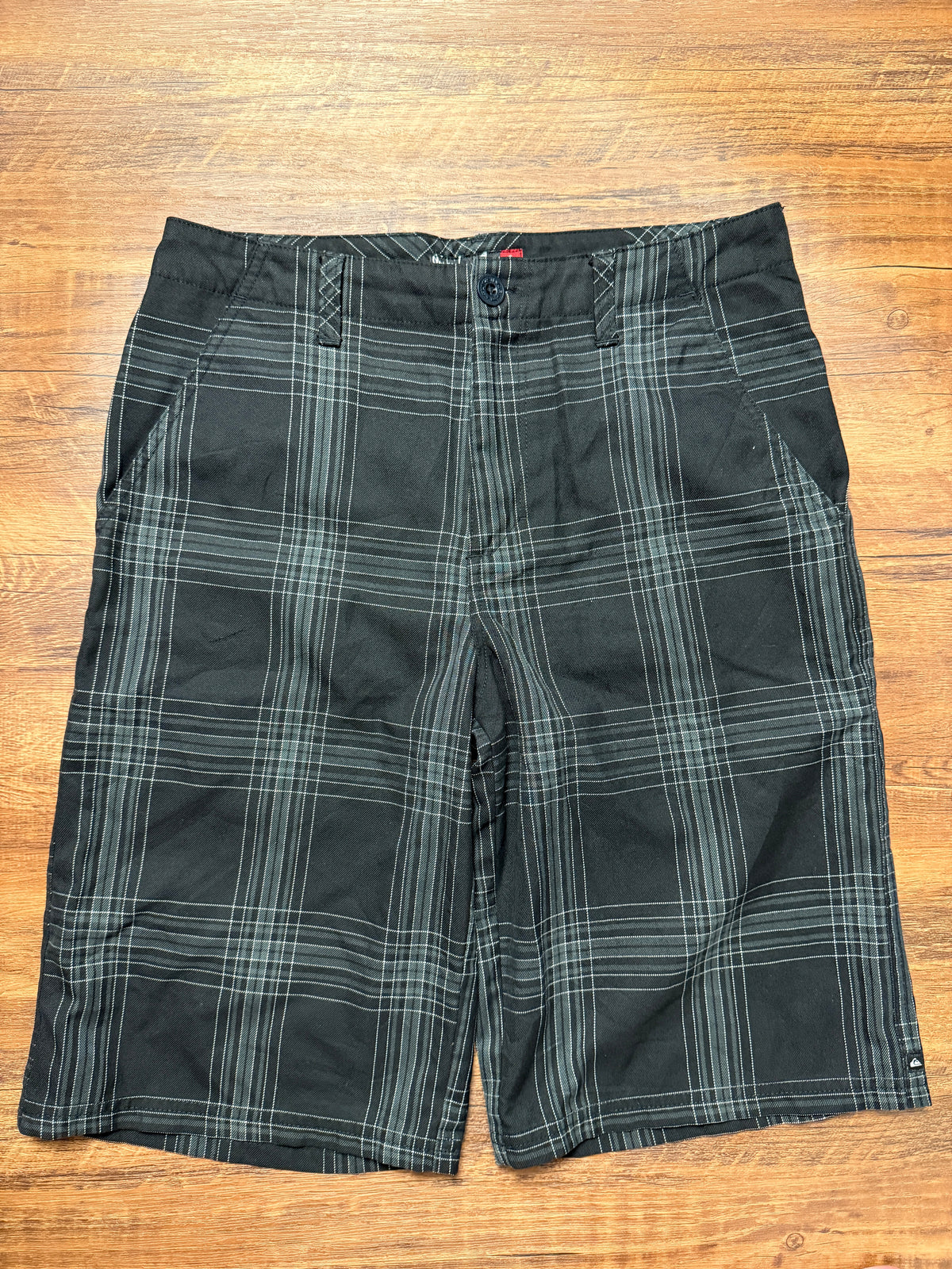 Vintage Quicksilver SpellOut Plaid Shorts - 30