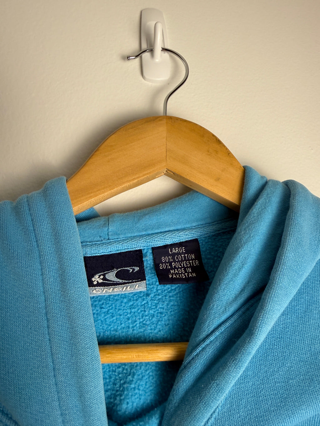 Vintage Oniell Light Blue Quad Hit Hoodie - M