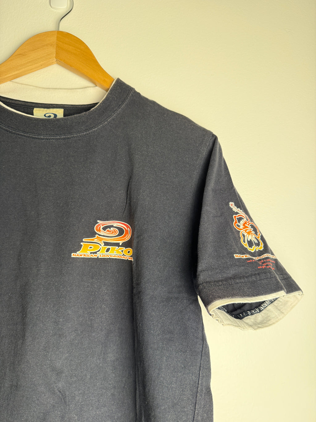 Vintage Piko Ringer Surfboard T-Shirt - M